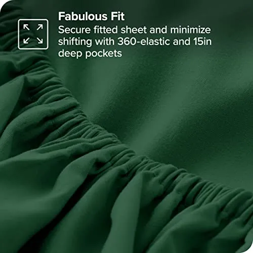 Bare Home Full Sheet Set - 1800 Ultra-Soft Microfiber Full Bed Sheets -