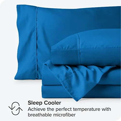 Bare Home Full Sheet Set - 1800 Ultra-Soft Microfiber Full Bed Sheets -