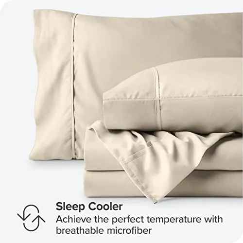 Bare Home Full Sheet Set - 1800 Ultra-Soft Microfiber Full Bed Sheets -