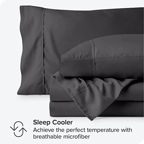 Bare Home Full Sheet Set - 1800 Ultra-Soft Microfiber Full Bed Sheets -