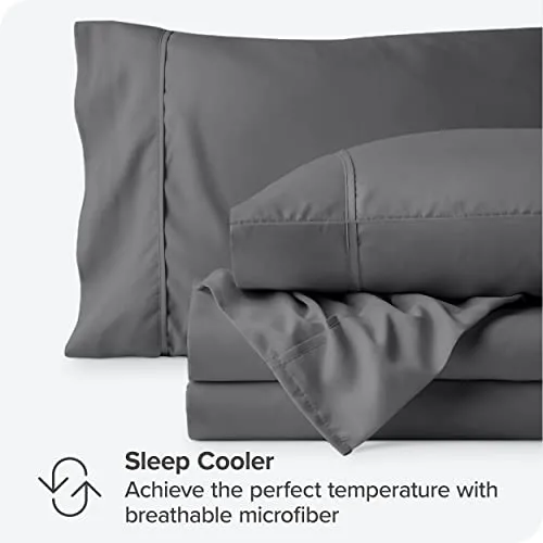 Bare Home Full Sheet Set - 1800 Ultra-Soft Microfiber Full Bed Sheets -