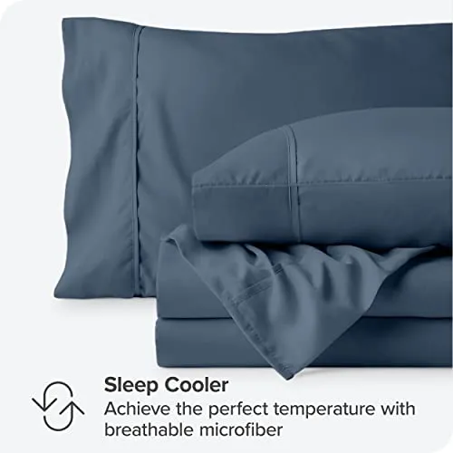 Bare Home Full Sheet Set - 1800 Ultra-Soft Microfiber Full Bed Sheets -