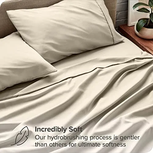 Bare Home Full Sheet Set - 1800 Ultra-Soft Microfiber Full Bed Sheets -