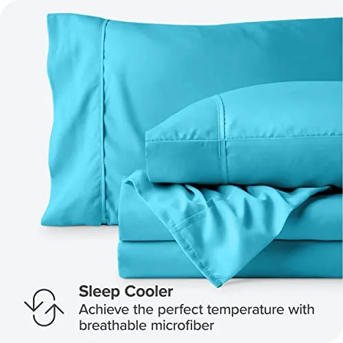 Bare Home Full Sheet Set - 1800 Ultra-Soft Microfiber Full Bed Sheets -