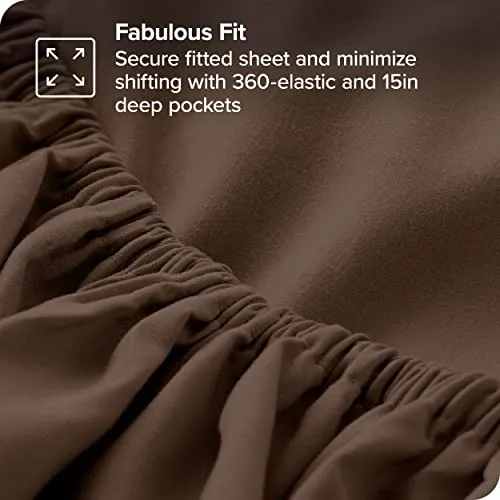 Bare Home Full Sheet Set - 1800 Ultra-Soft Microfiber Full Bed Sheets -