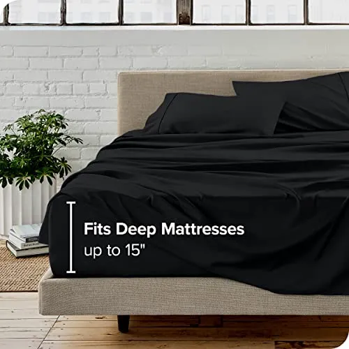 Bare Home Full Sheet Set - 1800 Ultra-Soft Microfiber Full Bed Sheets -