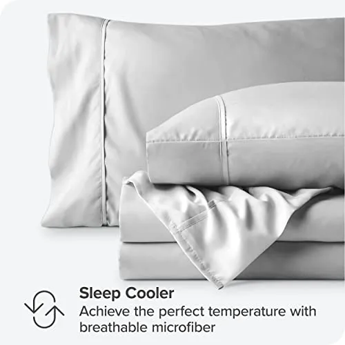 Bare Home Full Sheet Set - 1800 Ultra-Soft Microfiber Full Bed Sheets -