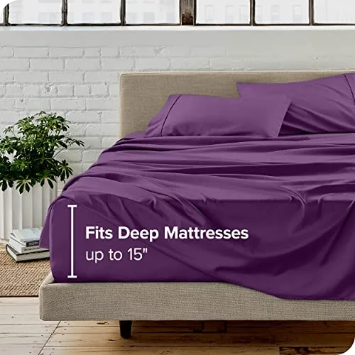 Bare Home Full Sheet Set - 1800 Ultra-Soft Microfiber Full Bed Sheets -