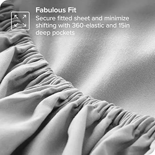 Bare Home Full Sheet Set - 1800 Ultra-Soft Microfiber Full Bed Sheets -