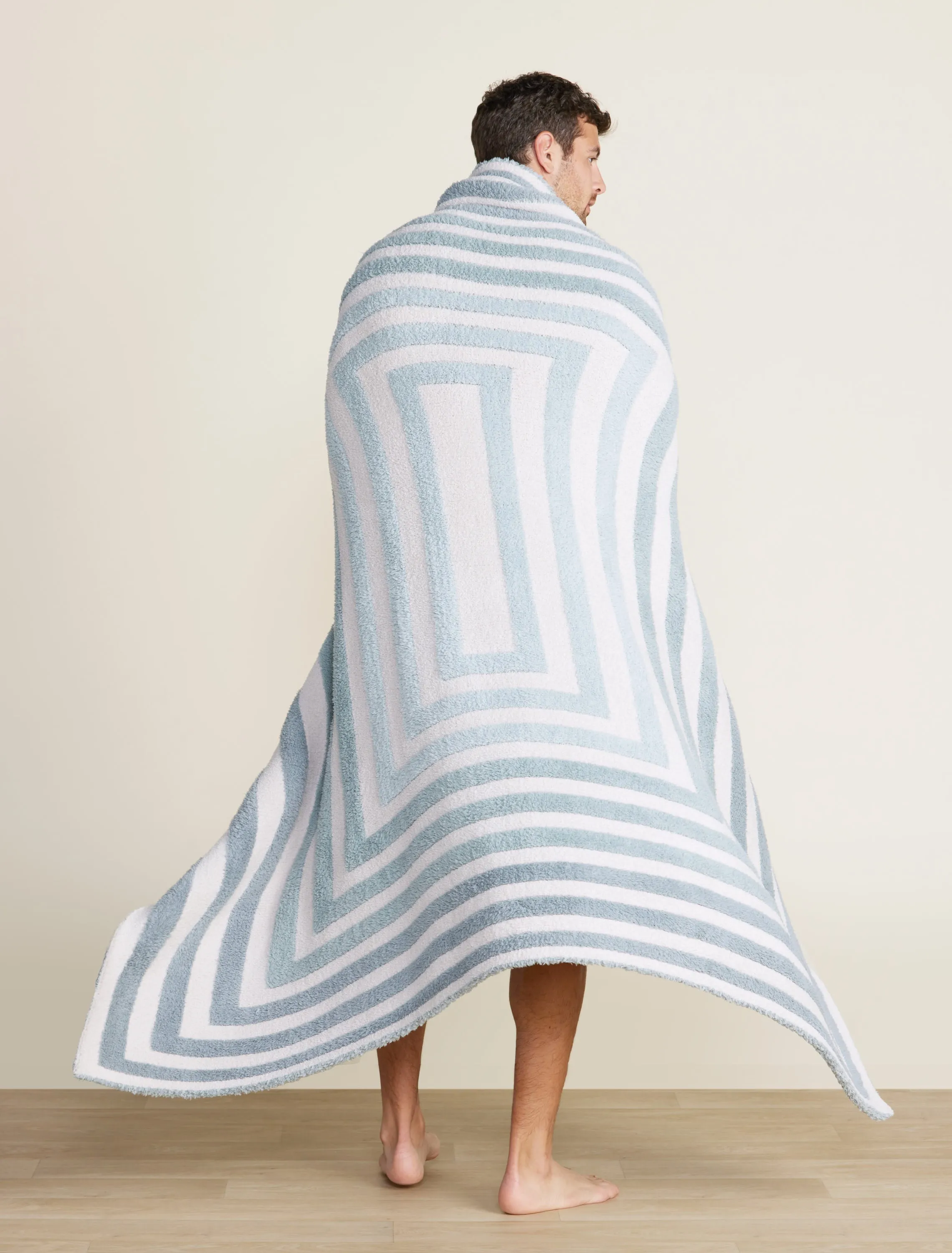 Barefoot Dreams CozyChic® Prismatic Throw in Meadow Green Multi