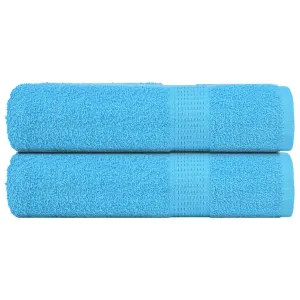 Bath Towels 2 pcs Turquoise 100x150 cm 360 gsm 100% Cotton