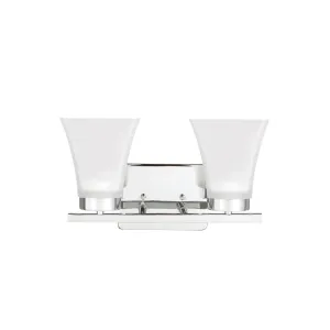 Bayfield 13 in. 2 Lights LED Vanity Light Chrome Finish