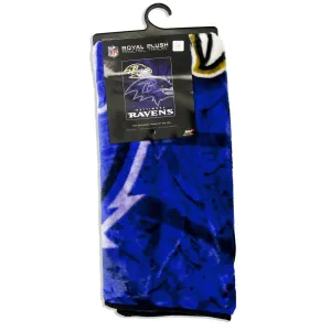 BCBR2 Blanket - Raschel Jumbo - Baltimore Ravens