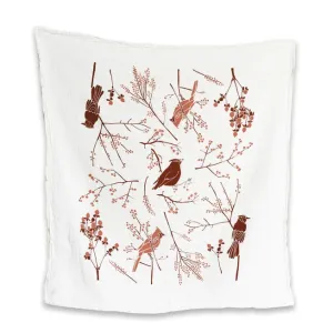 Birds   Berries Towel
