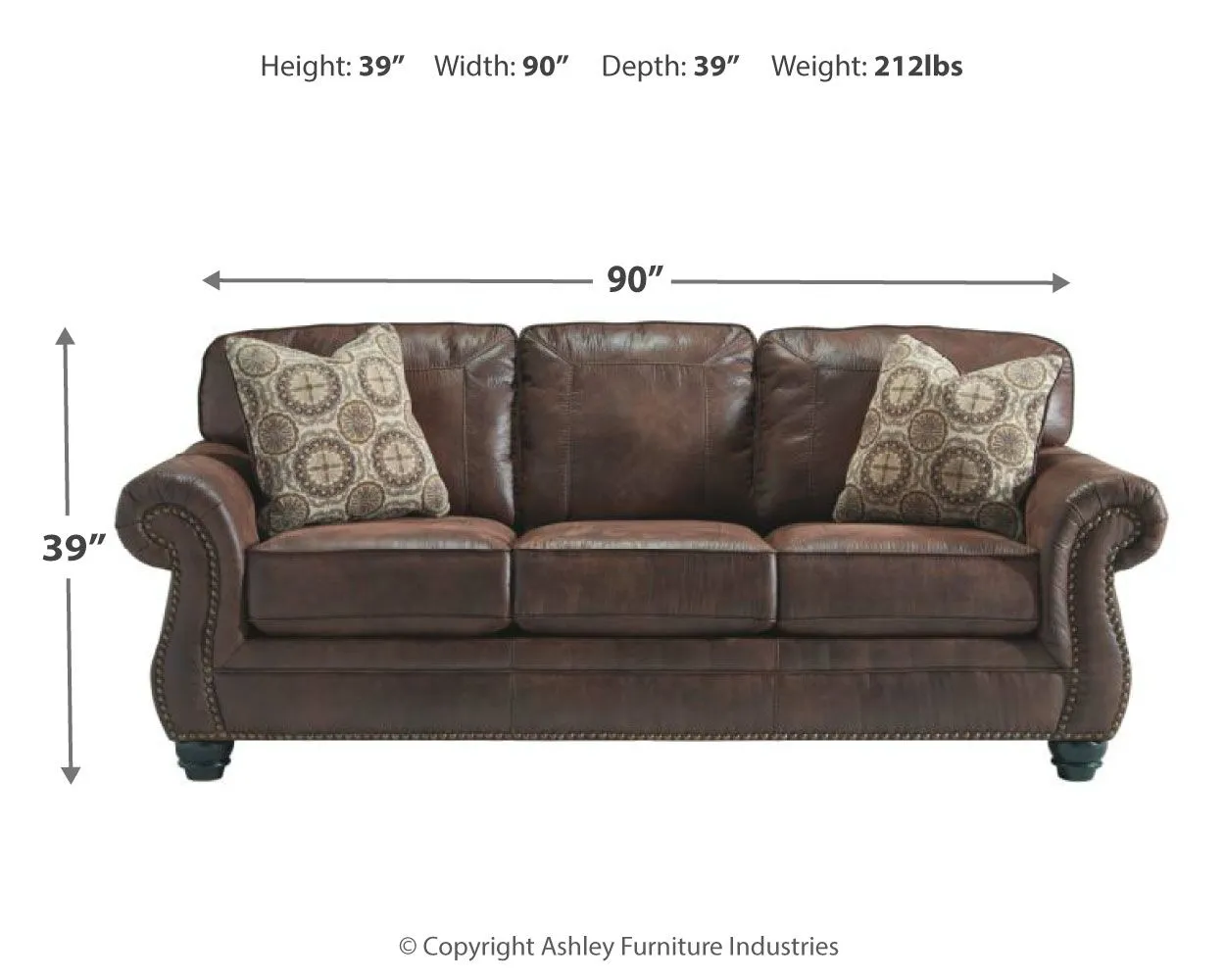 Breville - Espresso - Queen Sofa Sleeper