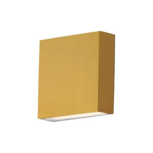 Brik 5 in. LED Outdoor Wall Sconce 500 Lumens 3000K Brass Finish