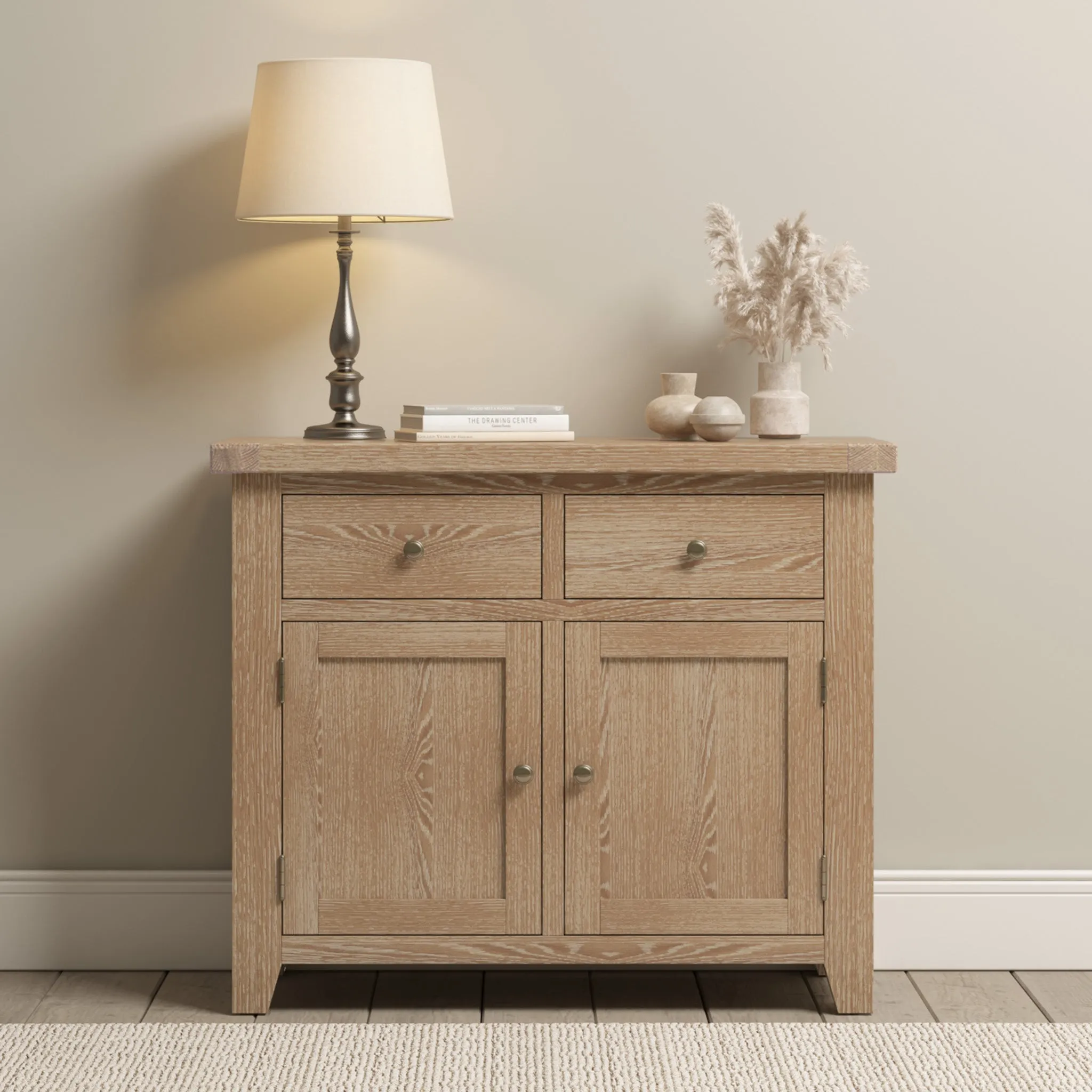 Burford 2 Door 2 Drawers Sideboard in Natural Oak