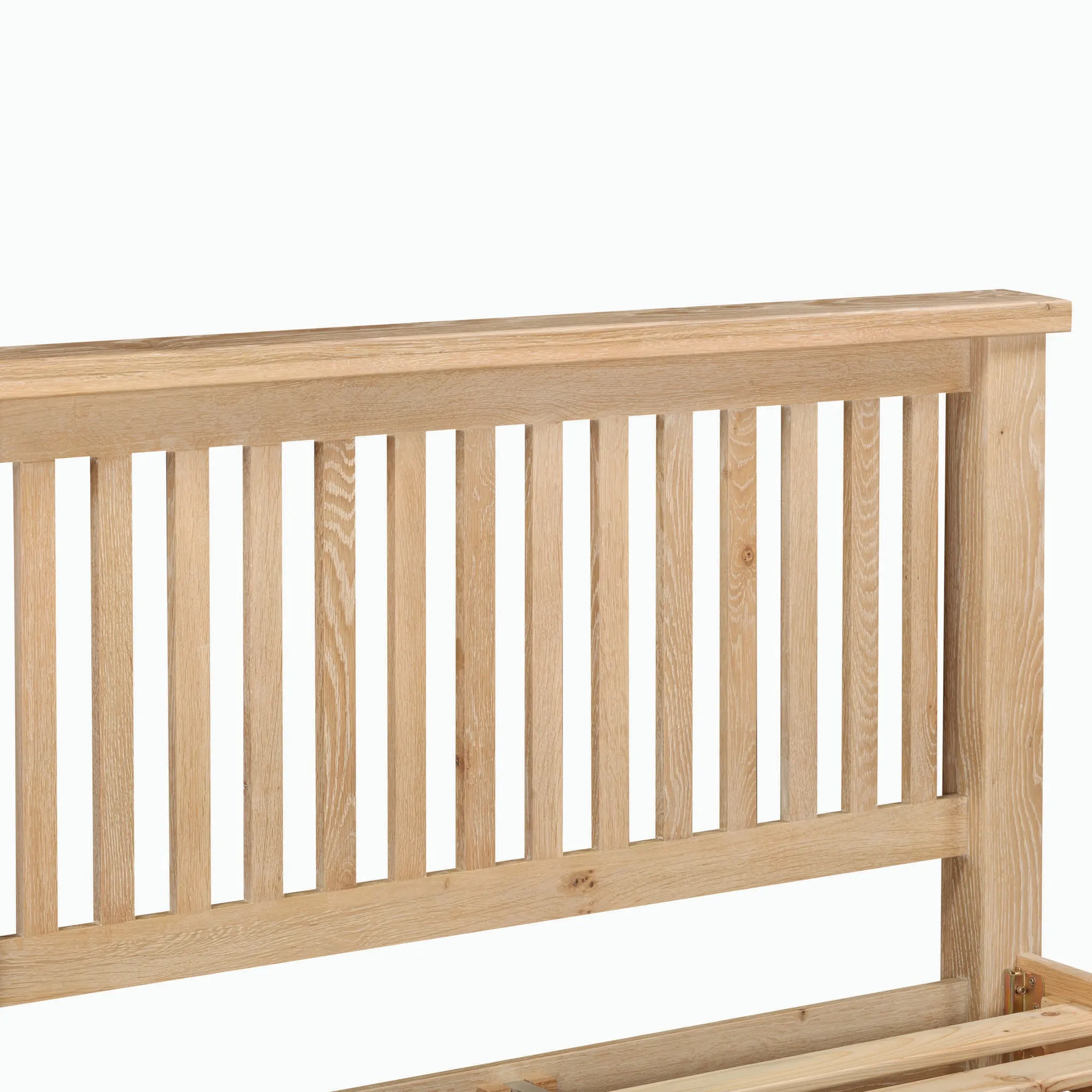 Burford 4ft 6" High-End Double Bed Frame in Natural Oak