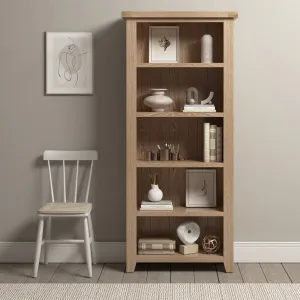 Burford Large Bookcase in Natural Oak