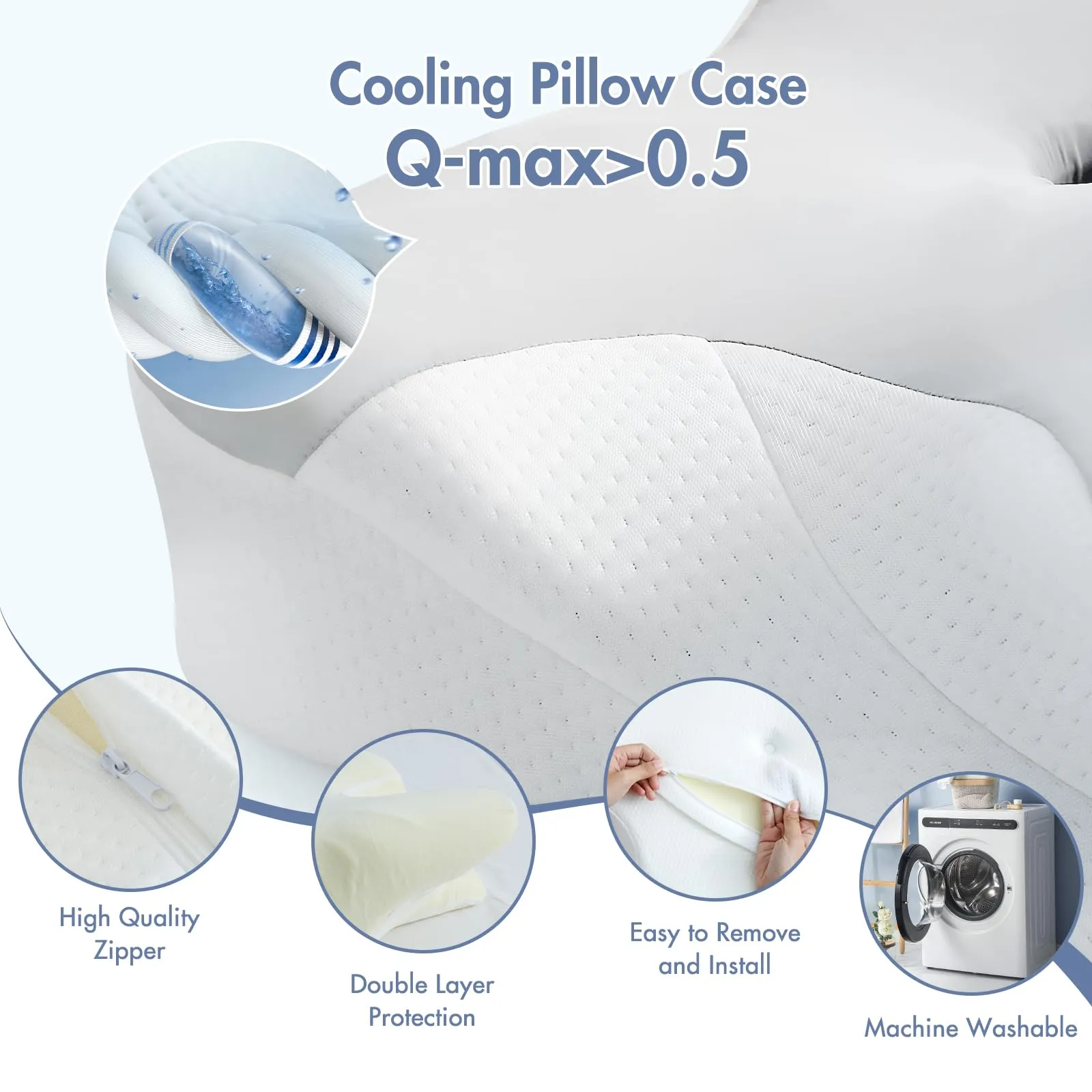 Butterfly Ergonomic Design Cervical Bed Pillow