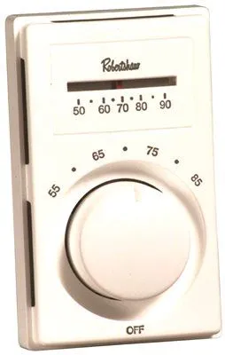 Cadet M602A Double-Pole Single-Throw Line Voltage Thermostat Almond