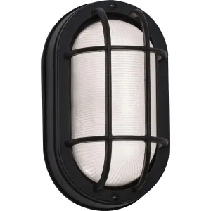 Cape 9 in. LED Outdoor Bulkhead Light 3000K Black Finish