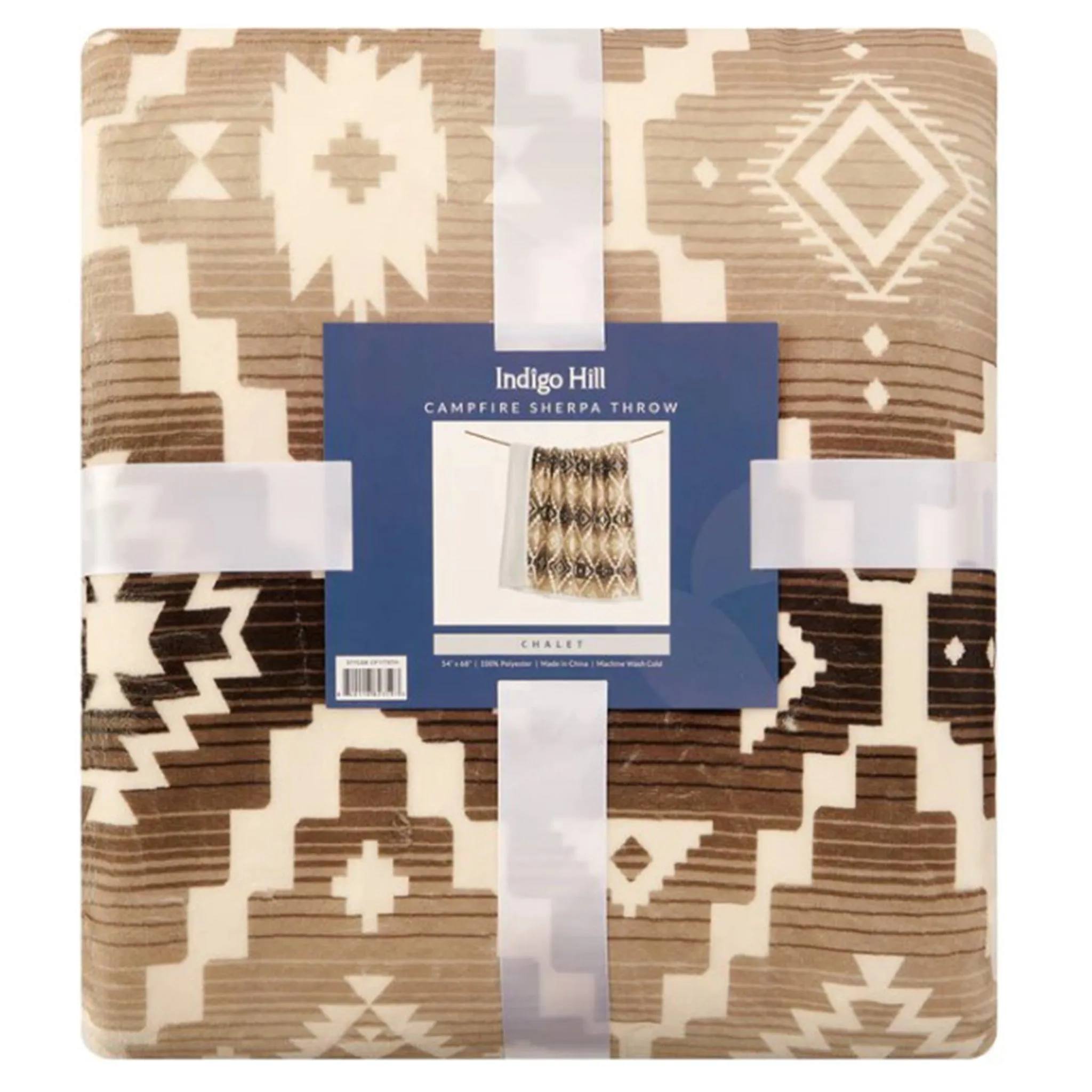 Chalet Campfire Sherpa Throw