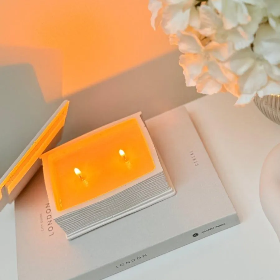 CHAPTERS OF LIGHT Artisan Book Candle