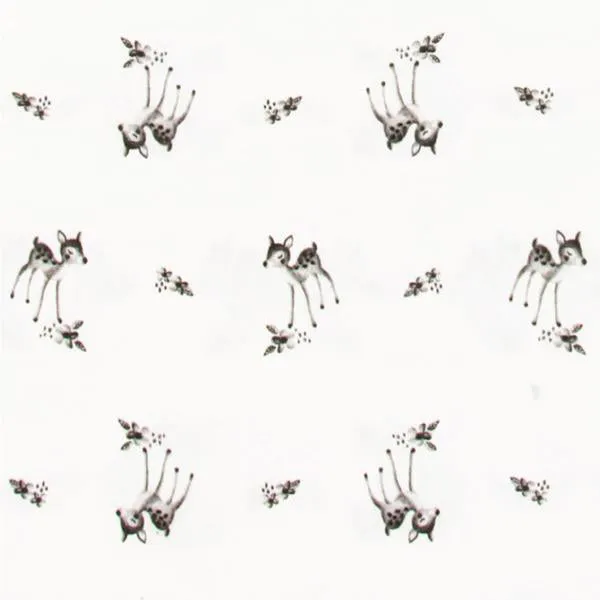Charlie Crane Fitted Sheet for KIMI Baby Bed - Rose in April Fawn