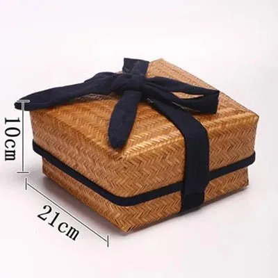 Chic Bamboo Retro Storage Box - Handcrafted Bamboo Collection Case