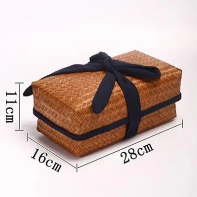 Chic Bamboo Retro Storage Box - Handcrafted Bamboo Collection Case