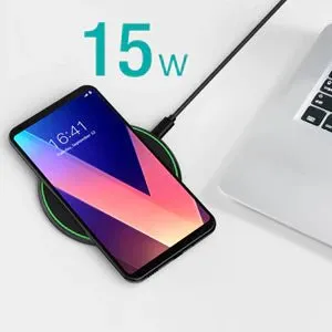 CHOETECH 15W Fast Wireless Charging Pad - Black (T559-F)