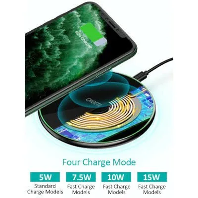 CHOETECH 15W Fast Wireless Charging Pad - Black (T559-F)
