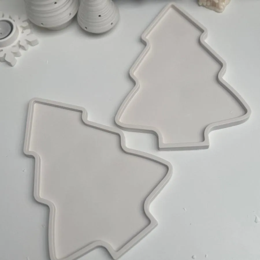 Christmas Tree Handcrafted Stone Serving Tray for Festive Home Decor