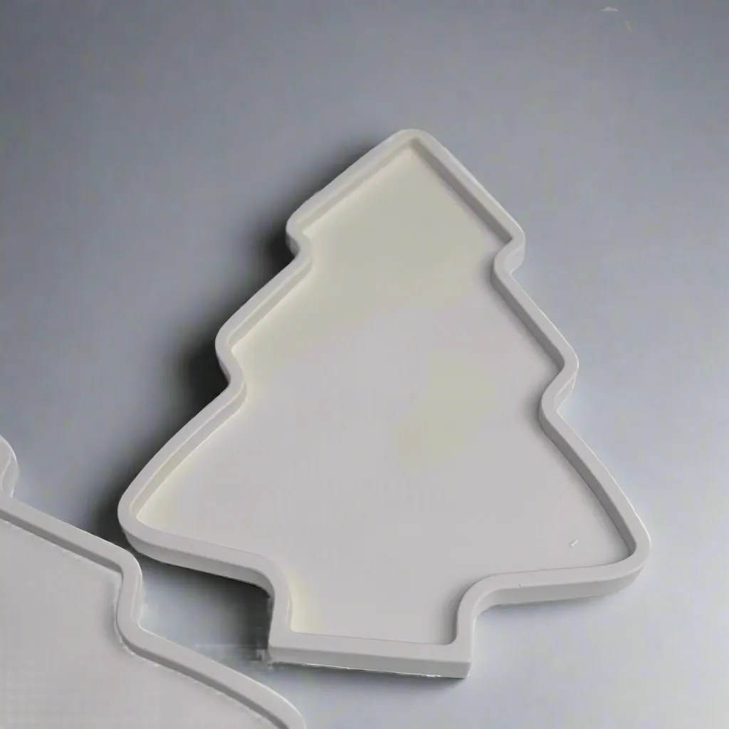 Christmas Tree Handcrafted Stone Serving Tray for Festive Home Decor