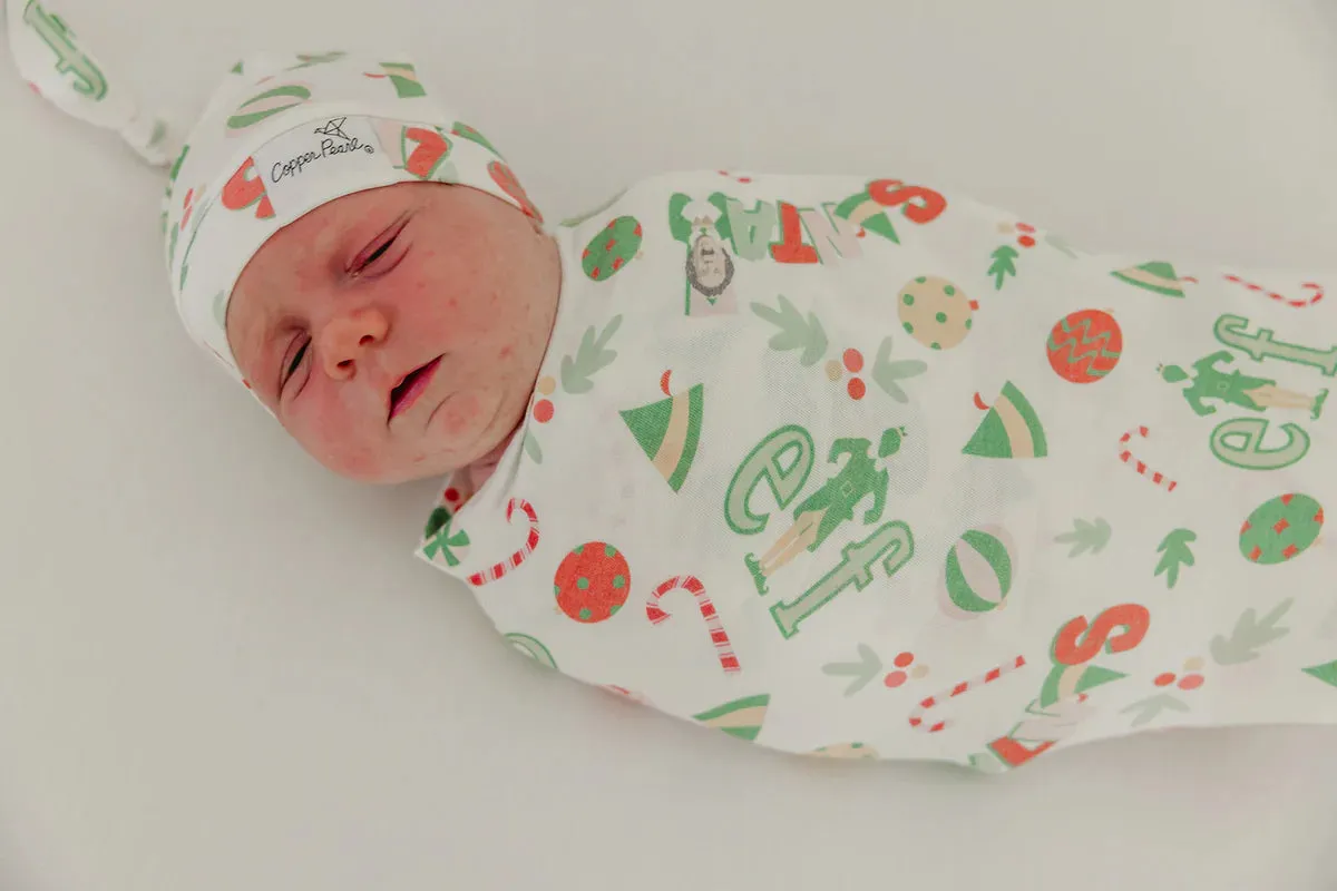 Copper Pearl Knit Swaddle Blanket | Elf