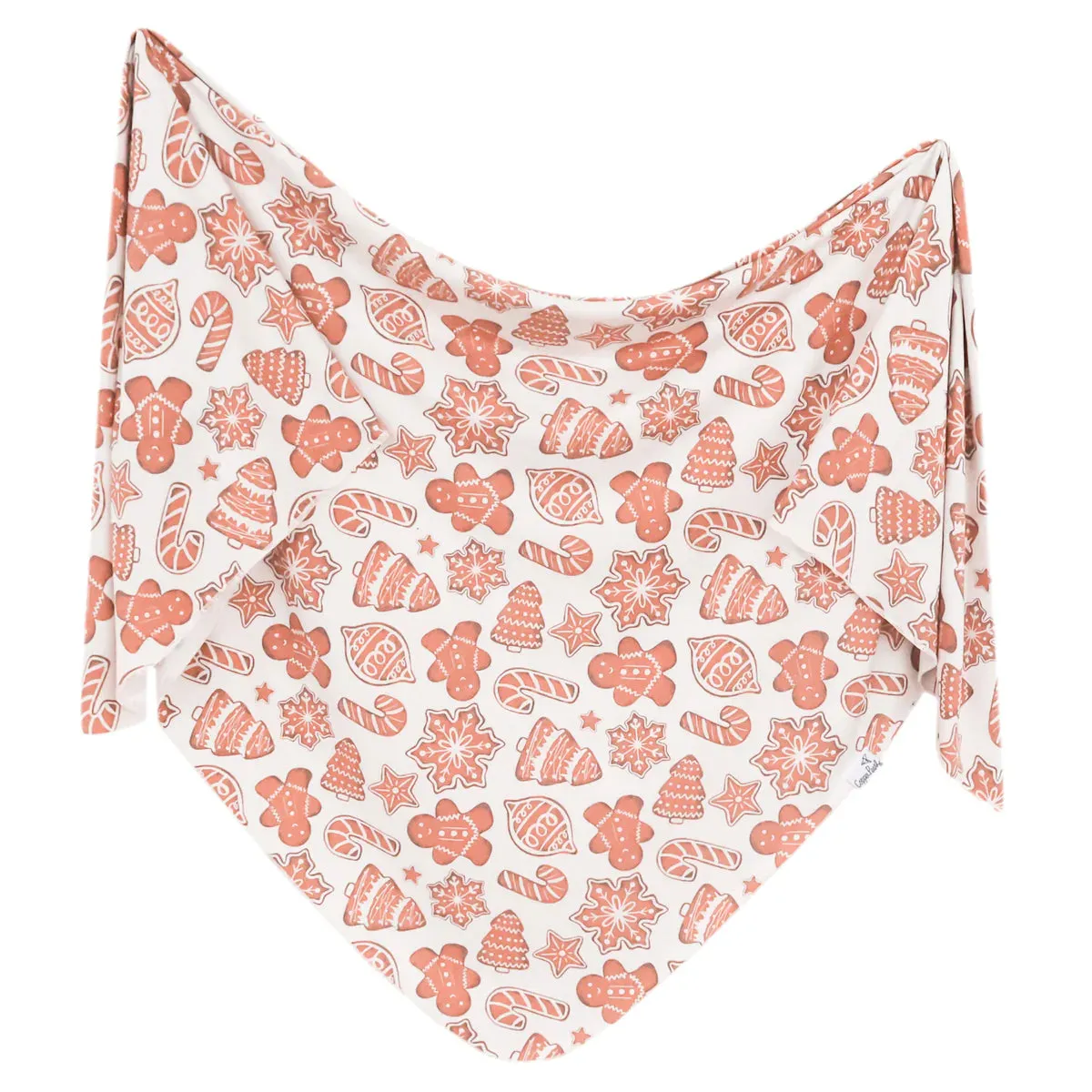 Copper Pearl Knit Swaddle Blanket | Gingerbread