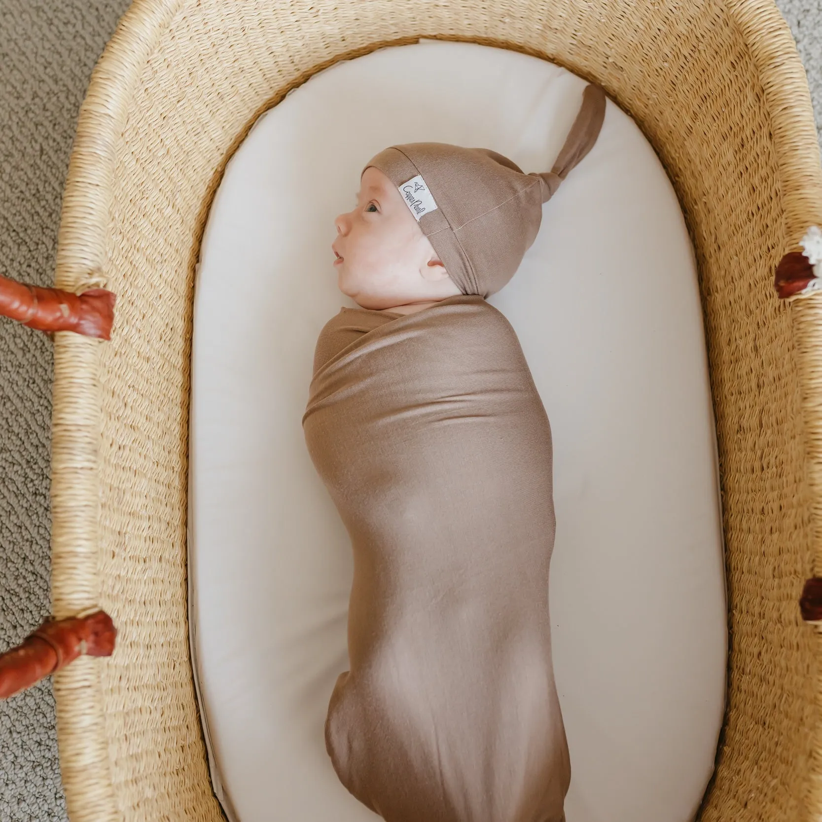 Copper Pearl Knit Swaddle Blanket | Gobi
