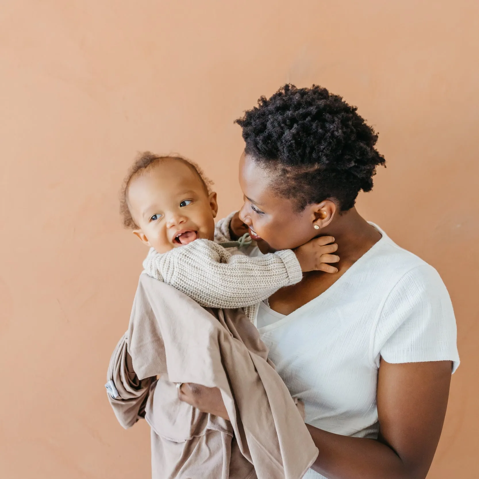 Copper Pearl Knit Swaddle Blanket | Gobi