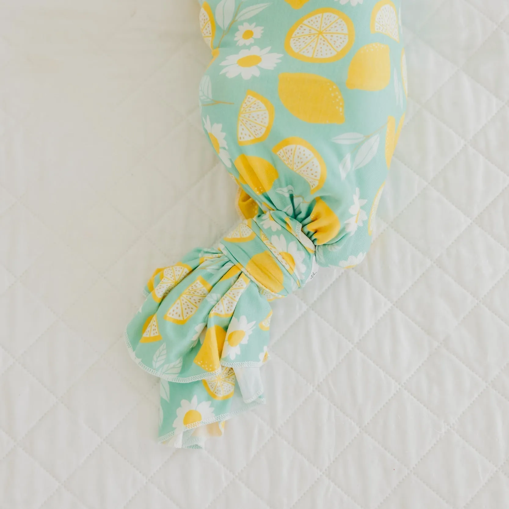 Copper Pearl Knit Swaddle Blanket | Lemon