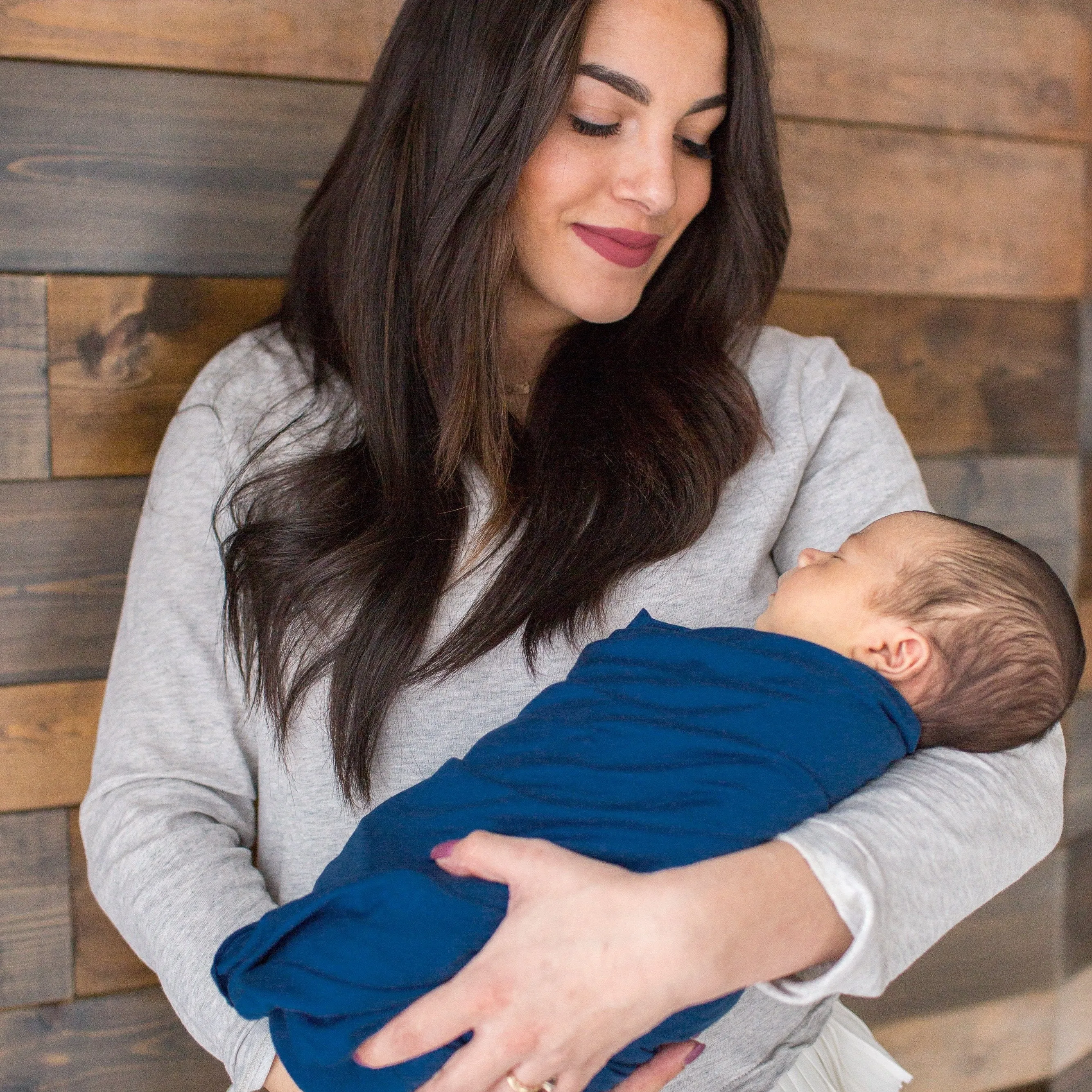 Copper Pearl Knit Swaddle Blanket | River