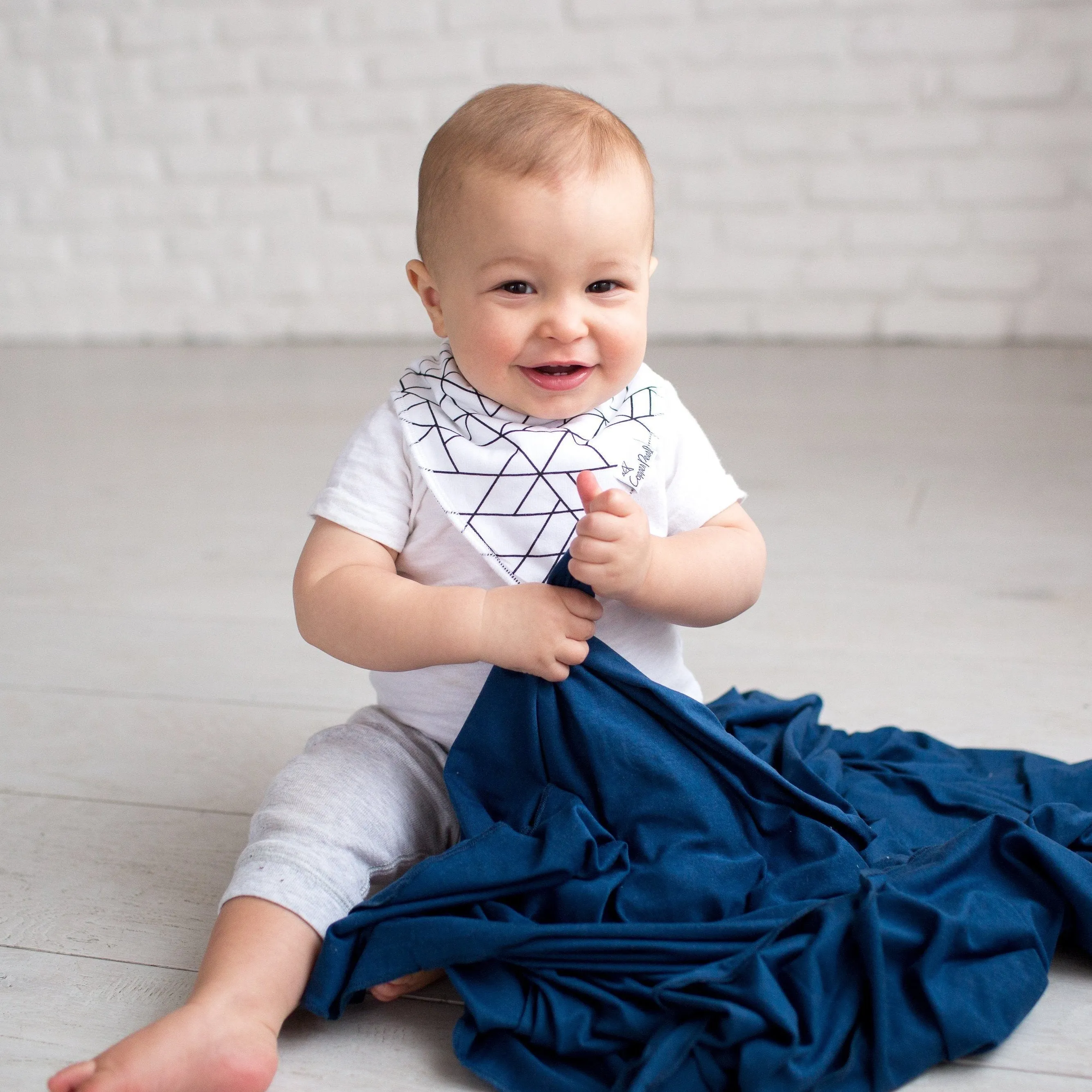 Copper Pearl Knit Swaddle Blanket | River