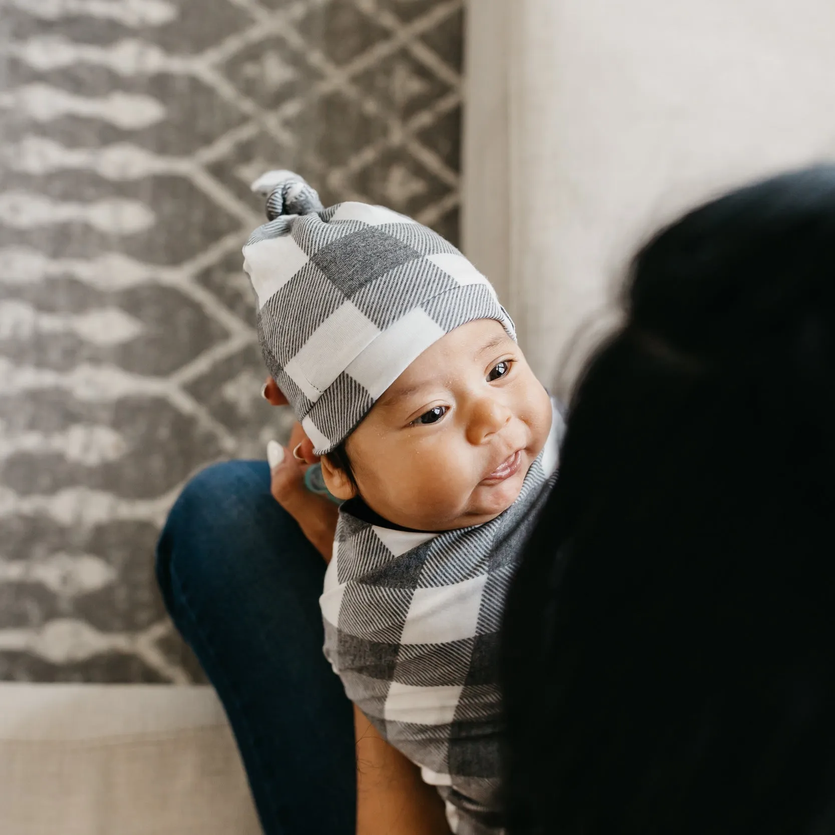Copper Pearl Knit Swaddle Blanket | Scotland
