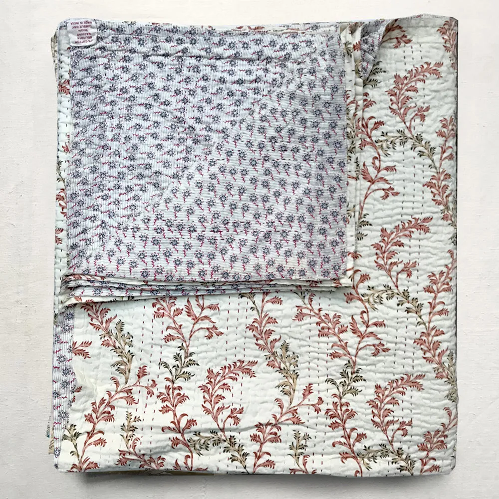 Coral Twig Newly Printed Queen Bedcover