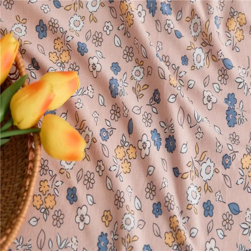 Cotton Floral Fitted Sheet