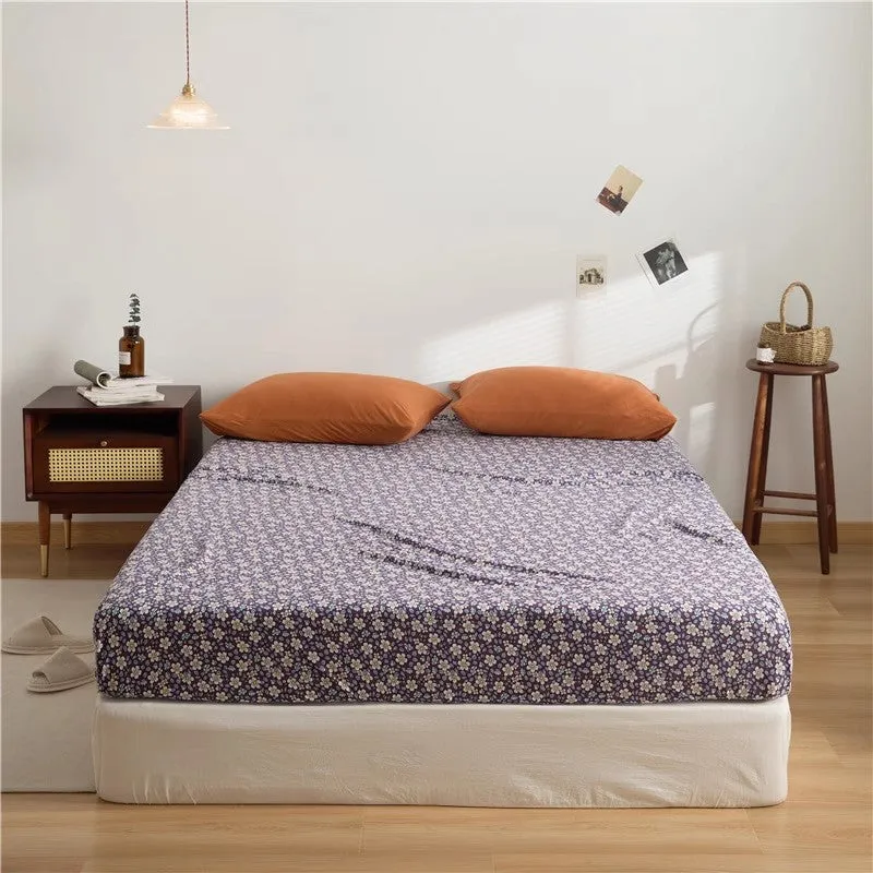 Cotton Floral Fitted Sheet