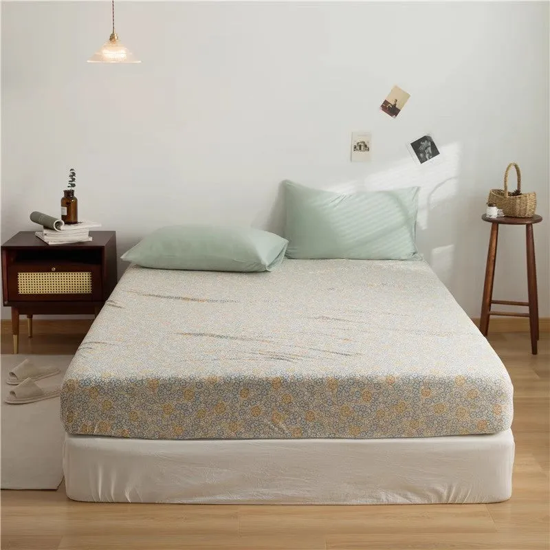 Cotton Floral Fitted Sheet