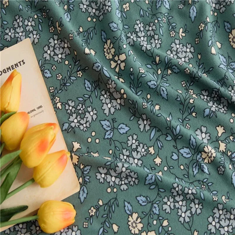 Cotton Floral Fitted Sheet