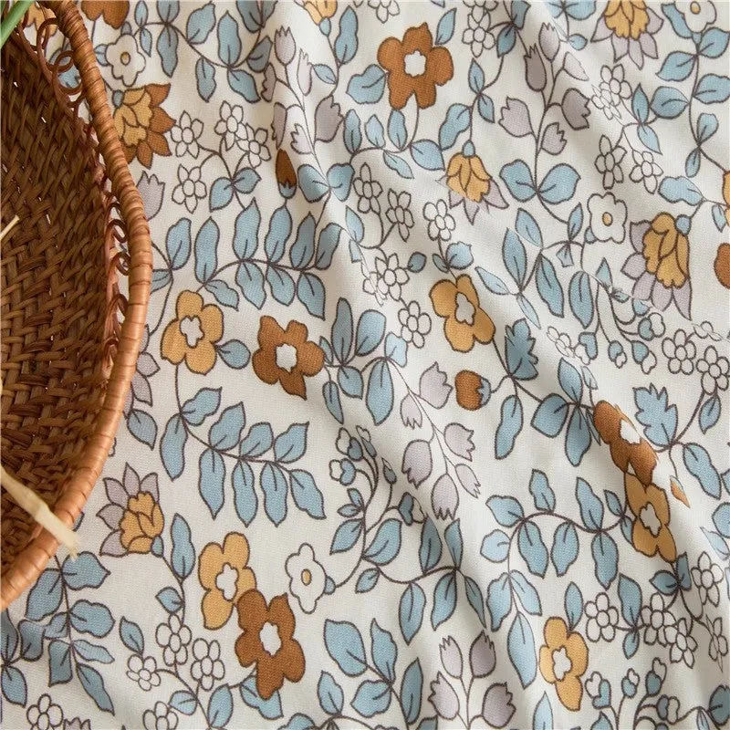Cotton Floral Fitted Sheet