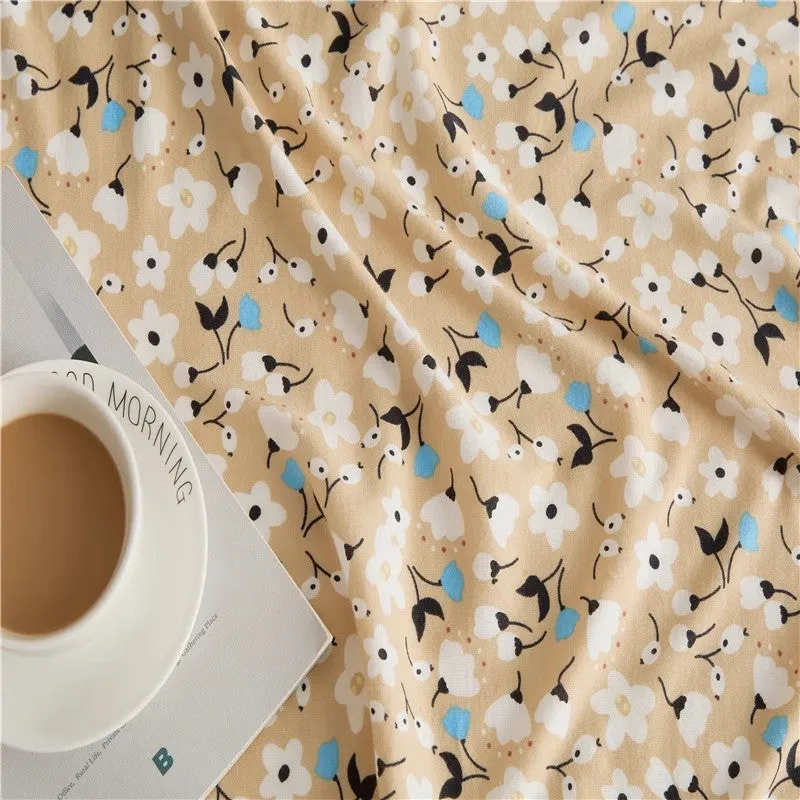Cotton Floral Fitted Sheet